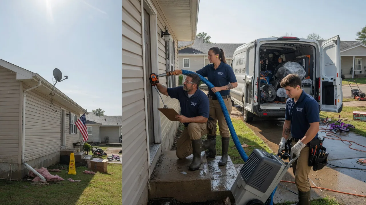 Ceiling Water Damage Restoration in Benld, IL near me